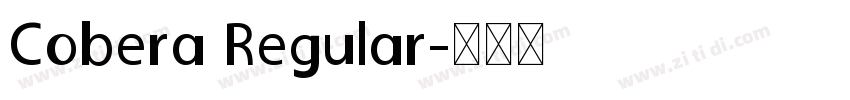 Cobera Regular字体转换